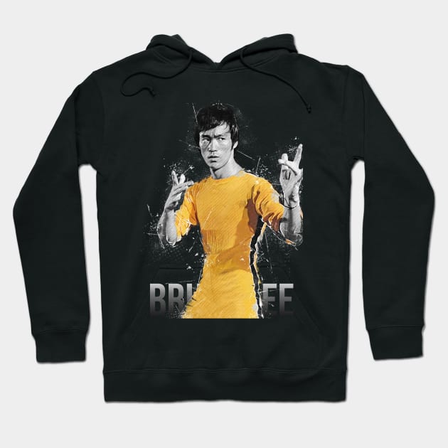 Bruce Lee Hoodie by Creativedy Stuff